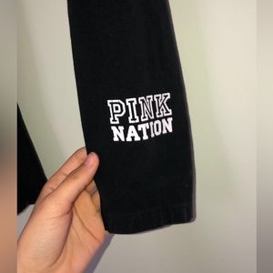Victoria's Secret Pink Nation Black Leggings